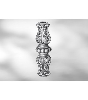 Manchon décoratif en fonte grise hauteur 115 mm Manchon décoratif en fonte grise hauteur 115 mm