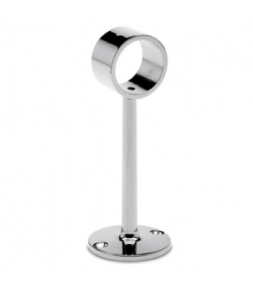 Support plat ouvert chromé brillant