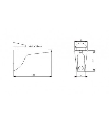 Support d'étagère série MAF-520 fiche technique