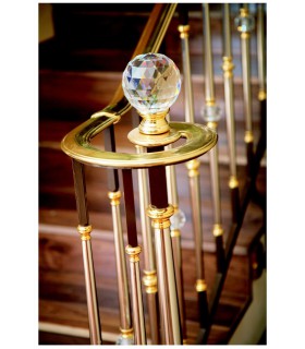 Boule départ de rampe d'escalier cristal de SWAROVSKI Boule départ de rampe d'escalier cristal de SWAROVSKI