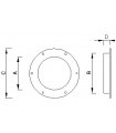 Hublot de cloison diamètre 150 mm 