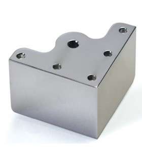 Pied de meuble hauteur 60 mm avec vérin oscillant