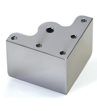 Pied de meuble hauteur 60 mm avec vérin oscillant