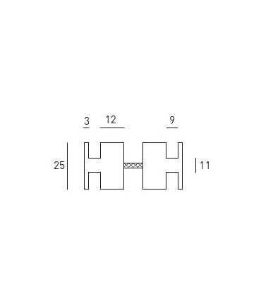 Poignée bouton inox brossé Ø 25 technique
