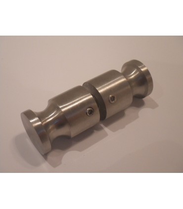 Poignée bouton inox brossé Ø 23 mm