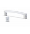 Bouton de meuble Cube blanc