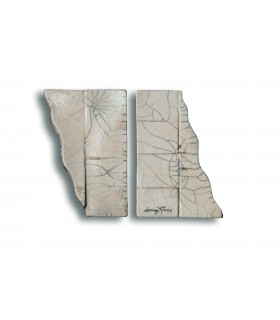 Poignée Raku Craquelé GAUCHE Poignée Raku Craquelé GAUCHE