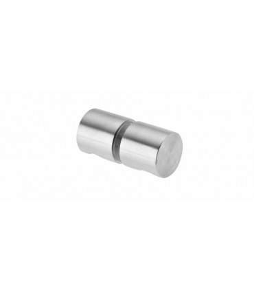 Poignée bouton inox brossé Ø 30 mm