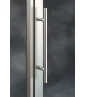 Poignée baton de maréchal inox brossé