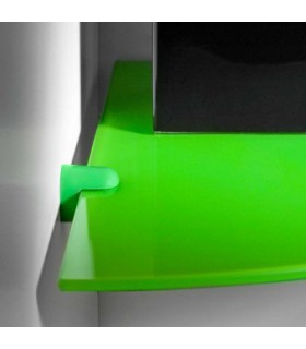 Tablette en verre pour angle de mur