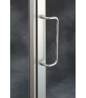 Poignée contrecoudée inox brossé