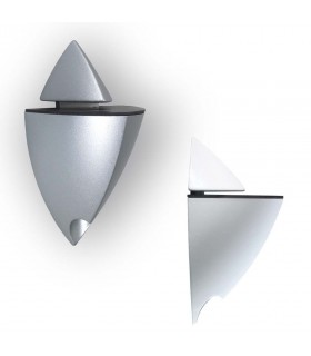 Support d'étagère Iceberg argent et blanc Support d'étagère Iceberg argent et blanc