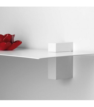 Support d'étagère Kube blanc