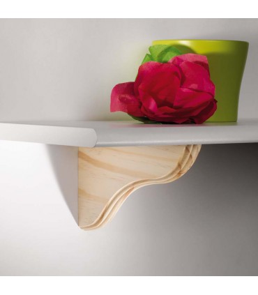 Support en bois pour étagère bois Onda