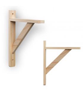 Support en bois pour étagère bois Squadra