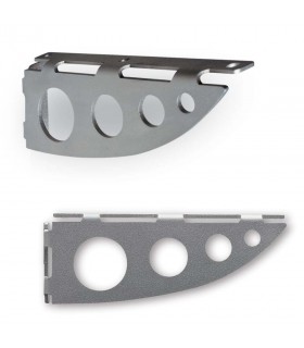 Support pour étagère bois Serenissima argent mat