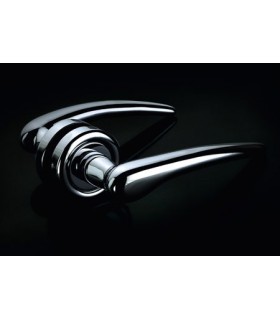 Poignée de porte Com.ma chromé brillant