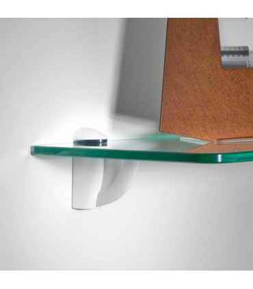 Support d'étagère Luna blanc