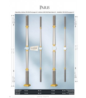 Poteaux avec sphère cristal  Poteaux avec sphère cristal