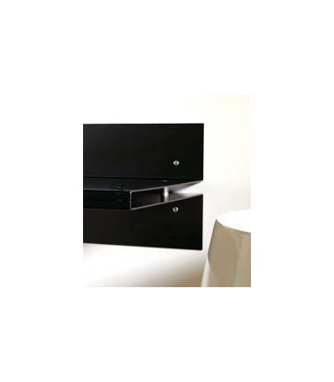 Etagère acier laqué Toast noir