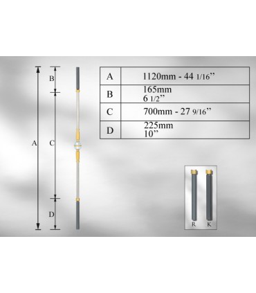 Balustres avec cristal de SWAROVSKI