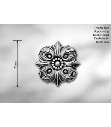 Elément décoratif double face "rosaces"