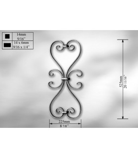 Elément décoratif "volute"