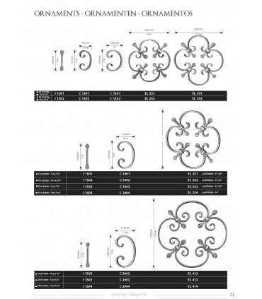 Elément décoratif "volute"