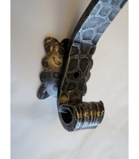 Poignée fixe sur platines fer forgé Poignée fixe sur platines fer forgé