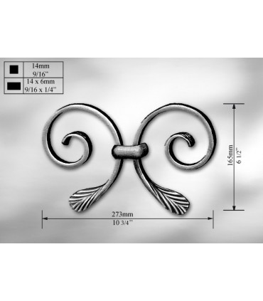 Elément décoratif "volute"