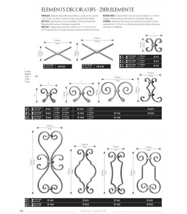 Elément décoratif "volute"