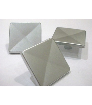 Poignée bouton C-Square chromé mat