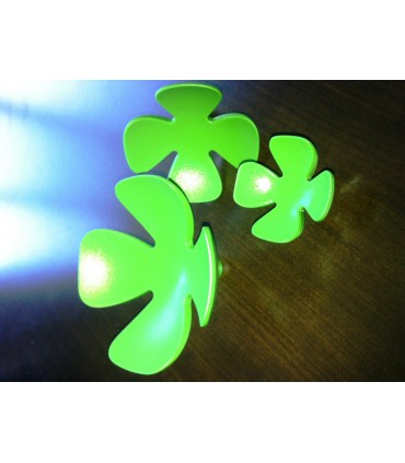 Patère série Flowers set de 3 pièces en vert