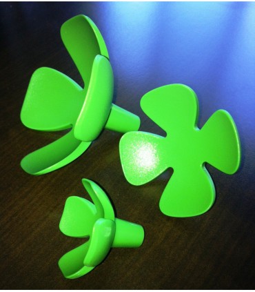 Patère série Flowers set de 3 pièces en vert