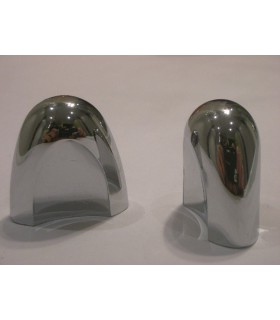 Poignée bouton bonnet chromé brillant