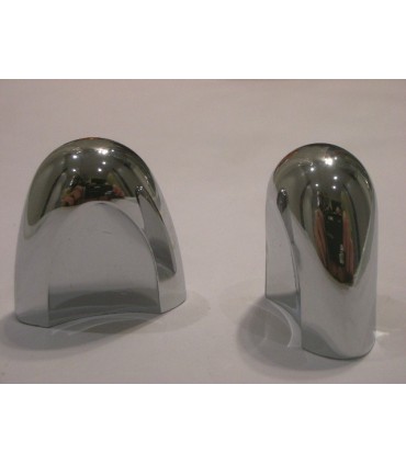 Poignée bouton bonnet chromé brillant