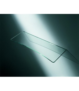 Tablelle verre transparent concave