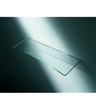 Tablelle verre transparent concave