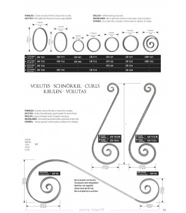 Elément décoratif cercles et ovales