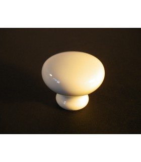 Bouton porcelaine blanche