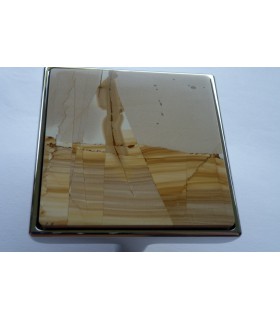 Poignée bouton de meuble en pierre Paesina