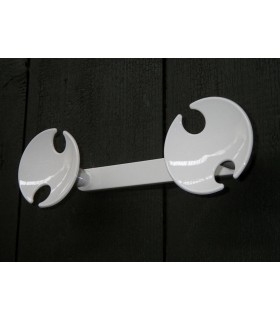 Patère murale en nylon blanc Patère murale en nylon blanc