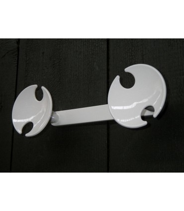 Patère murale en nylon blanc