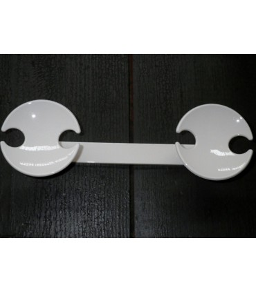 Patère murale en nylon blanc