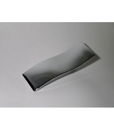 Petite poignée de meuble Vague chromé brillant