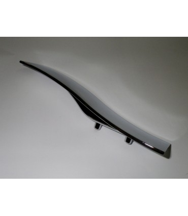 Grande poignée de meuble Vague chromé brillant