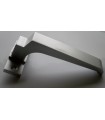 Poignée aluminium sur rosace rectangulaire