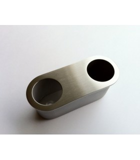 Poignée cuvette pour chant de porte