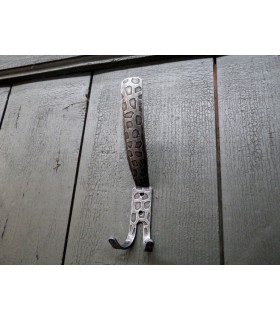 Patère double crochets en fer forgé