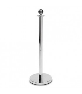 Poteau de réception sphérique et plat chromé Poteau de réception sphérique et plat chromé